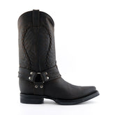 Grinders - Galveston Brown Leather Cowboy / Western  Style Boots